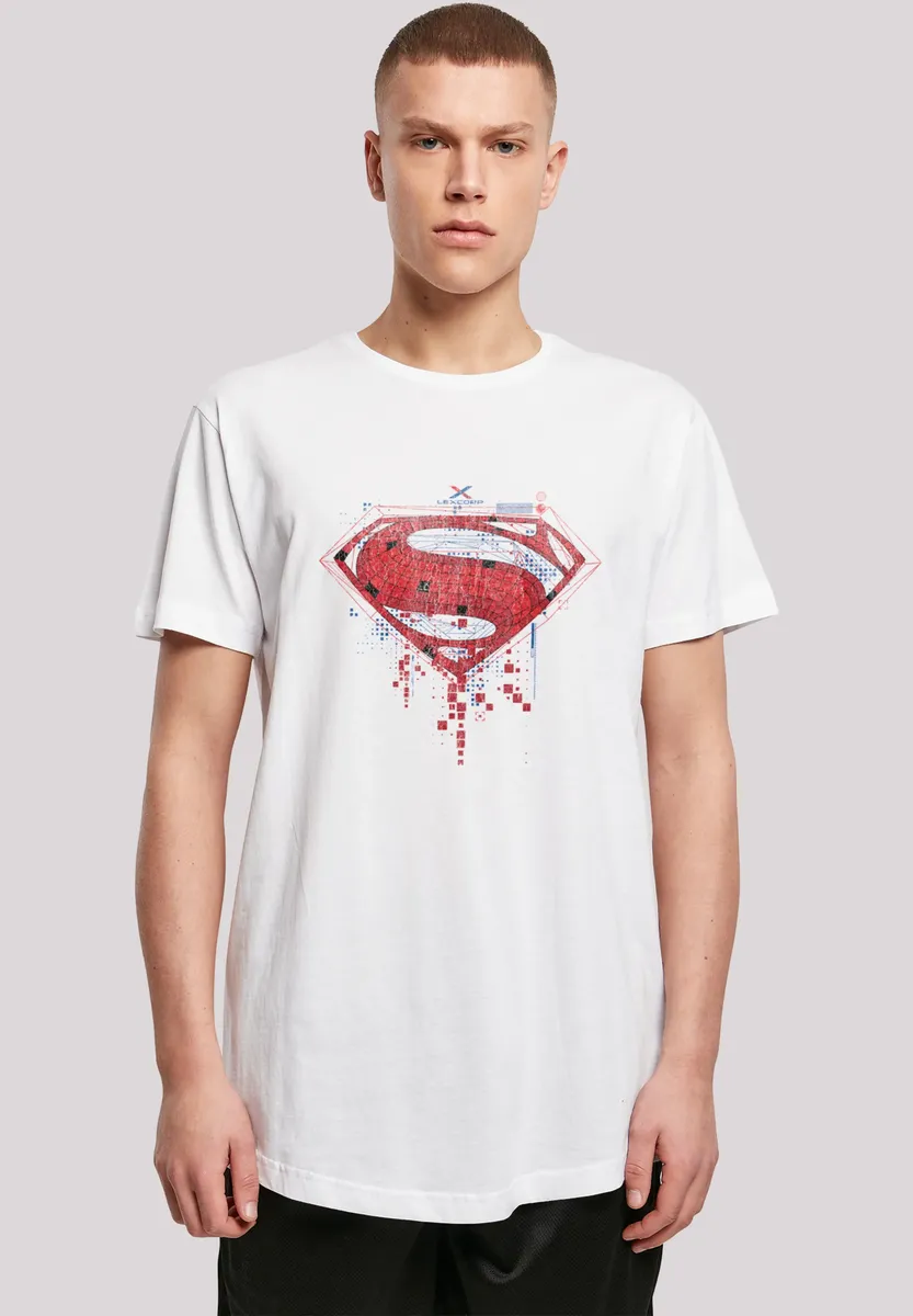 Футболка F4NT4STIC "DC Comics Superheroes Superman Geo Logo", принт, белый 
Футболка F4NT4STIC "DC Comics Superheroes Superman Geo Logo", принт, белый