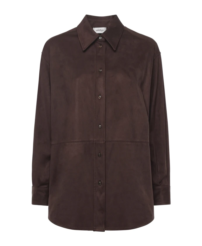 Коричневая рубашка для женщин Ottod'Ame, коричневый
Коричневая рубашка для женщин Ottod'Ame, коричневый