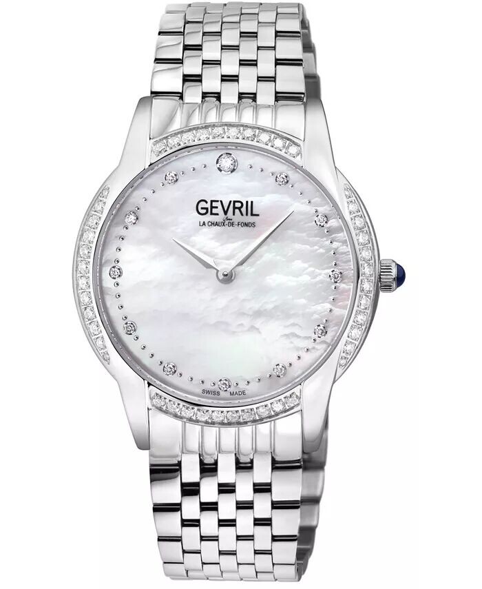 Женские часы Airolo серебристого цвета из нержавеющей стали, 36 мм Gevril, серый
Женские часы Airolo серебристого цвета из нержавеющей стали, 36 мм Gevril, серый