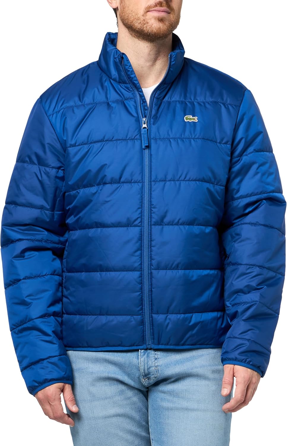 Lacoste мужская короткая легкая водоотталкивающая пуховая куртка, France Blue
Lacoste мужская короткая легкая водоотталкивающая пуховая куртка, France Blue