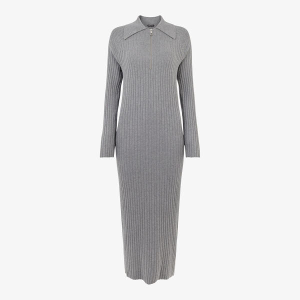 Трикотажное платье миди Bonnie в рубчик Whistles, серый
Трикотажное платье миди Bonnie в рубчик Whistles, серый