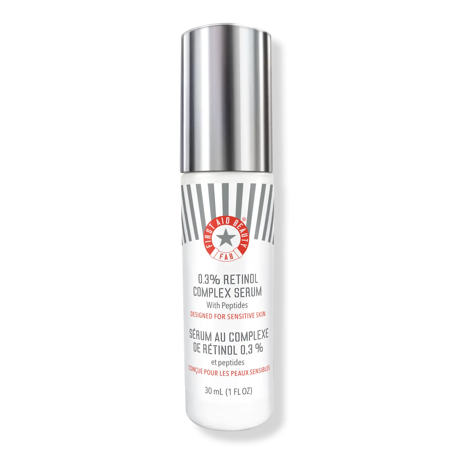 0,3% сыворотка для лица с ретинолом и пептидами First Aid Beauty
0,3% сыворотка для лица с ретинолом и пептидами First Aid Beauty