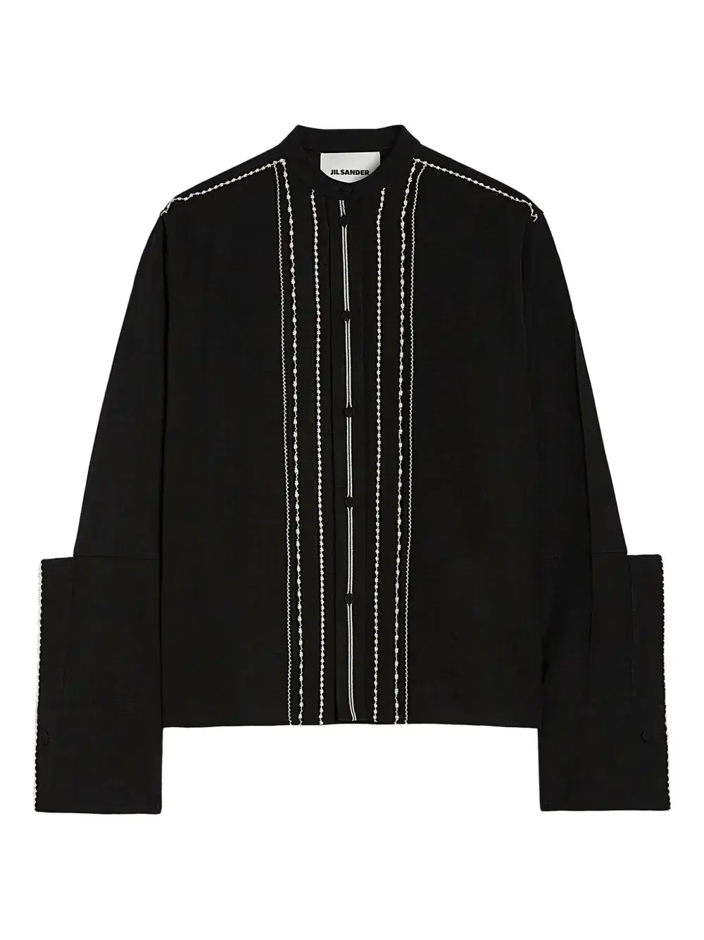 Блузка с широкими манжетами и отделкой JIL SANDER, черный
Блузка с широкими манжетами и отделкой JIL SANDER, черный