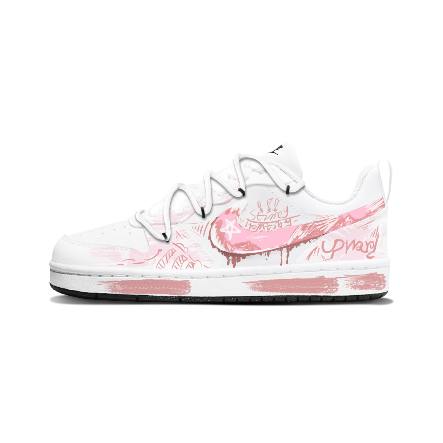 Nike Court Borough Urban Chic Style Pink Trace Abrasion Resistant Low top Kids' Skateboarding Shoes White Pink Unisex
Nike Court Borough Urban Chic Style Pink Trace Abrasion Resistant Low top Kids' Skateboarding Shoes White Pink Unisex