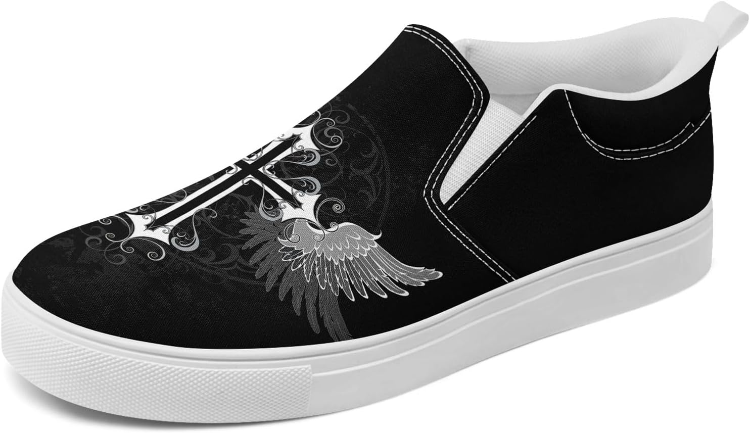 Крутые настраиваемые низкие кеды из канвы в готическом стиле для мужчин и женщин с черепами и цветочным принтом, слипоны, легкие и удобные, уличная обувь Coolcustomize, белый/черный/серый
Крутые настраиваемые низкие кеды из канвы в готическом стиле для мужчин и женщин с черепами и цветочным принтом, слипоны, легкие и удобные, уличная обувь Coolcustomize, белый/черный/серый