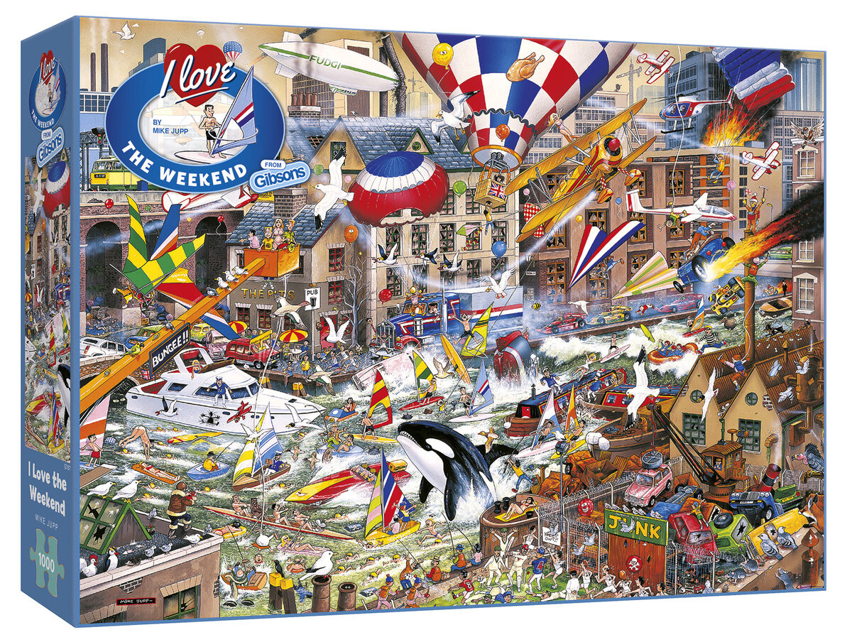 Гибсоны, пазл Люблю выходные, 1000 шт. Gibsons
Гибсоны, пазл Люблю выходные, 1000 шт. Gibsons