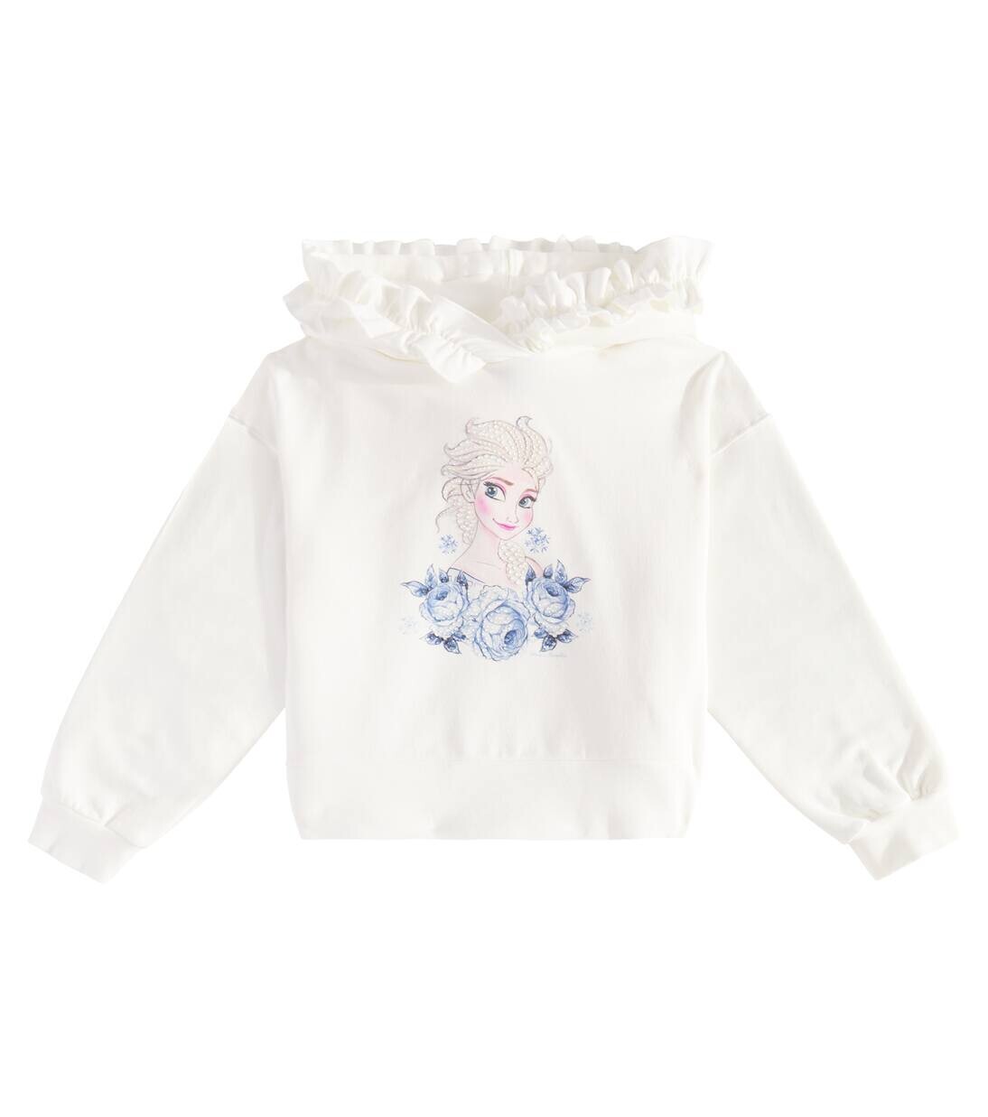 Толстовка с капюшоном из хлопковой смеси с оборками Monnalisa, цвет panna
Толстовка с капюшоном из хлопковой смеси с оборками Monnalisa, цвет panna