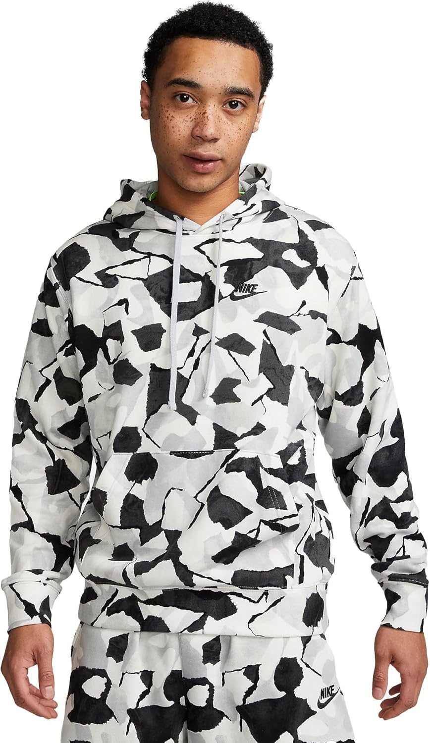 Мужской флисовый пуловер с капюшоном из французского терри Nike Club, Anthracite/Wolf Grey/Black
Мужской флисовый пуловер с капюшоном из французского терри Nike Club, Anthracite/Wolf Grey/Black