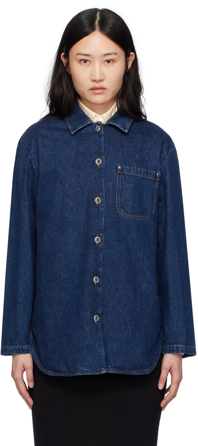 Джинсовая куртка цвета индиго Лагуна A.P.C.
Джинсовая куртка цвета индиго Лагуна A.P.C.