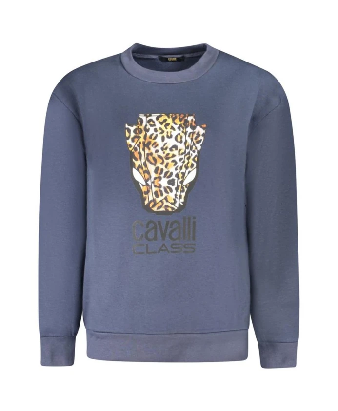 Пуловер с круглым вырезом и синим леопардовым принтом Cavalli Class, синий
Пуловер с круглым вырезом и синим леопардовым принтом Cavalli Class, синий