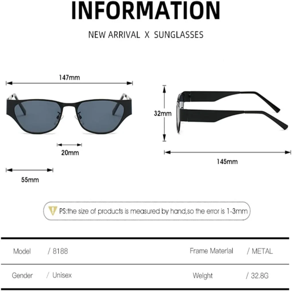 Модные солнцезащитные очки «кошачий глаз» для женщин, маленький размер, широкие, металлические, с защитой от УФ-излучения UV400. Очки для покупок TVTBBVV, Silver Tea
Модные солнцезащитные очки «кошачий глаз» для женщин, маленький размер, широкие, металлические, с защитой от УФ-излучения UV400. Очки для покупок TVTBBVV, Silver Tea