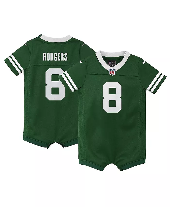 Детский комбинезон-джерси Baby Aaron Rodgers Legacy New York Jets для игр Nike, зеленый
Детский комбинезон-джерси Baby Aaron Rodgers Legacy New York Jets для игр Nike, зеленый