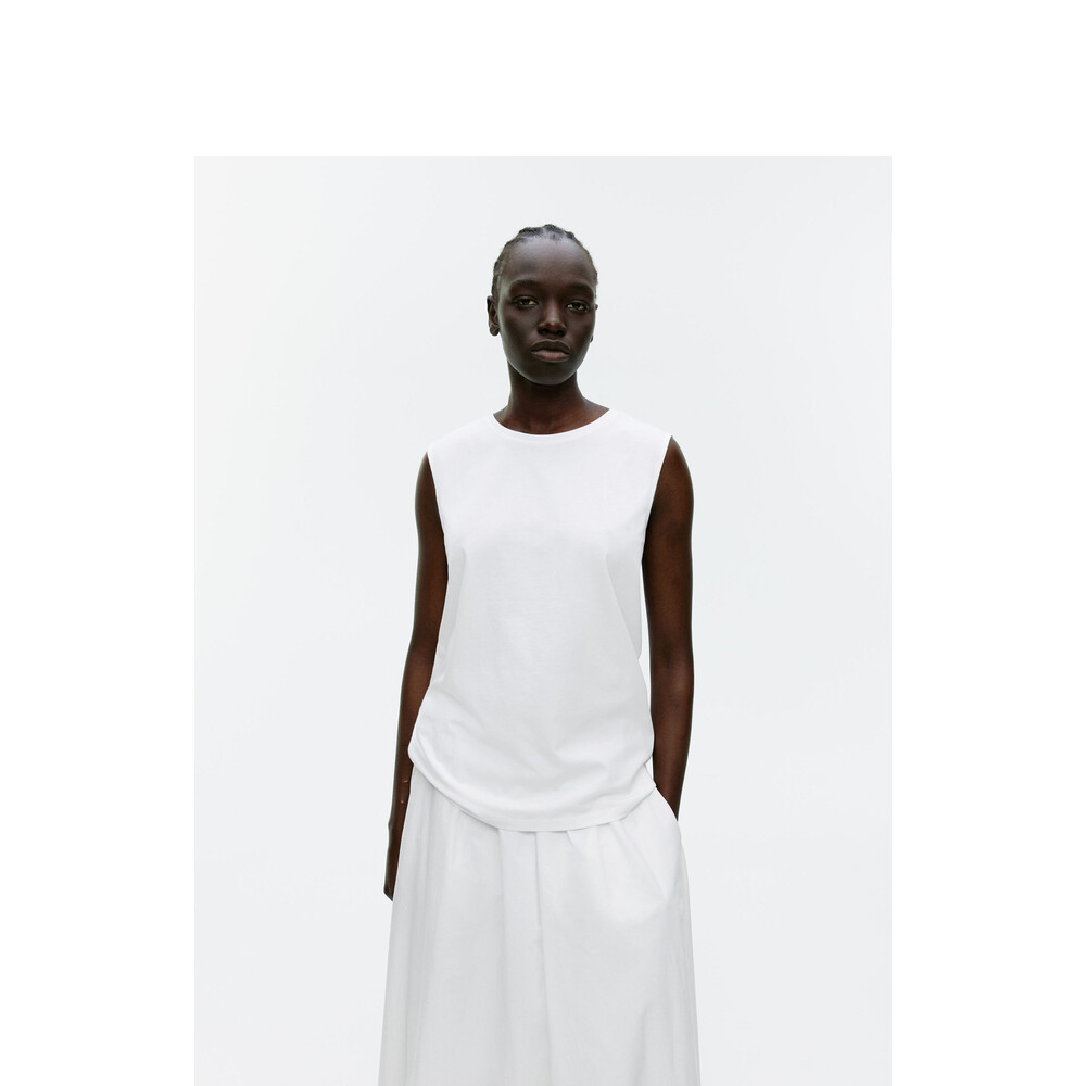 Жилет Arket с круглым вырезом, белый
Жилет Arket с круглым вырезом, белый