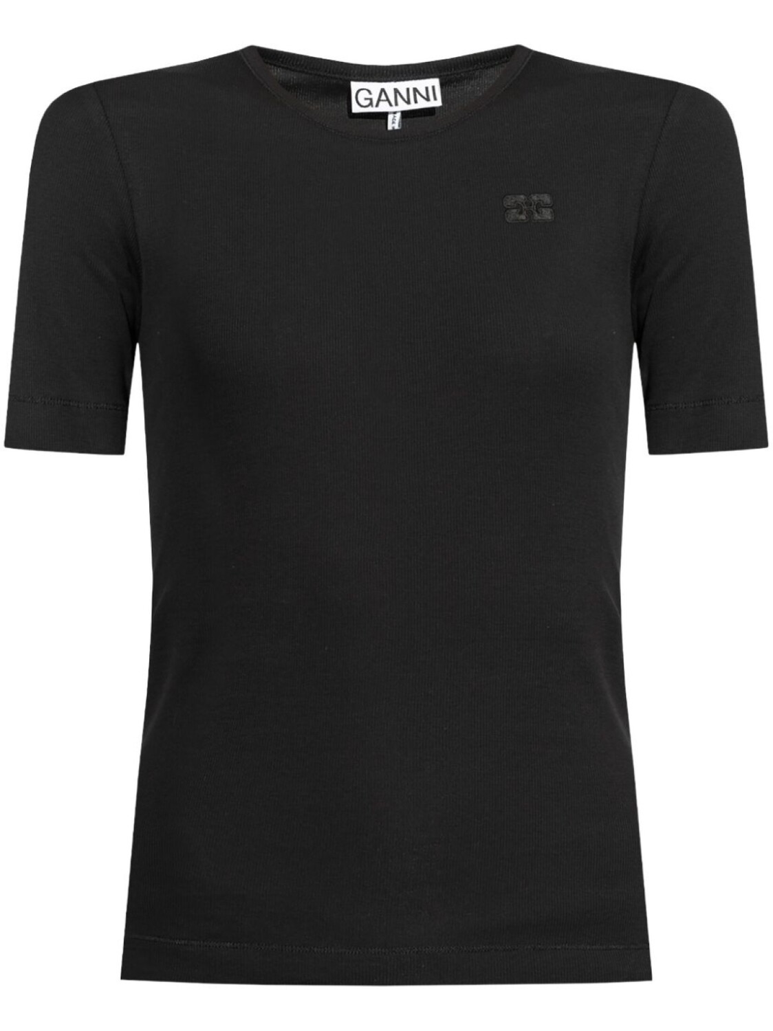 GANNI футболка из хлопка с аппликацией логотипа, черный
GANNI футболка из хлопка с аппликацией логотипа, черный