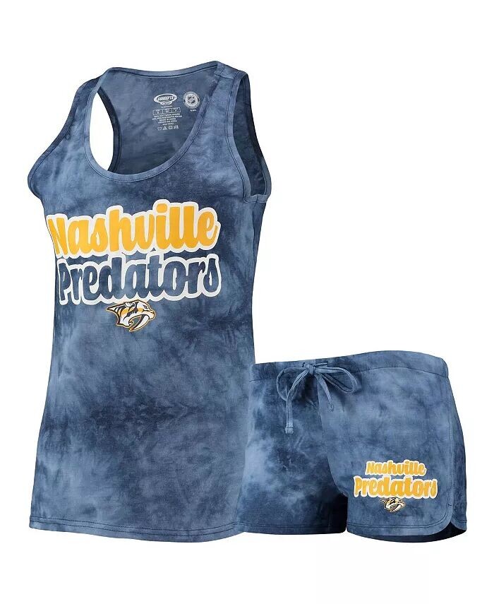 Женский темно-синий комплект из майки и шорт Nashville Predators Billboard Racerback Concepts Sport, синий
Женский темно-синий комплект из майки и шорт Nashville Predators Billboard Racerback Concepts Sport, синий