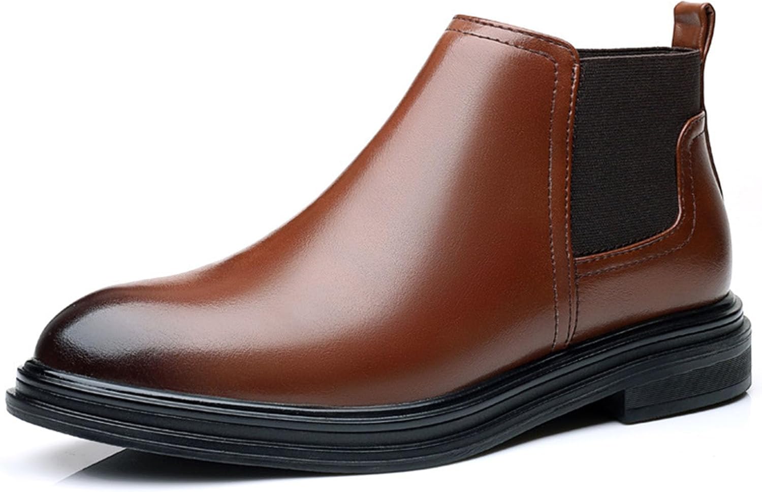 Мужские деловые повседневные формальные ботинки Челси из натуральной кожи, классические модные эластичные ботинки Чакка до щиколотки для работы в офисе Vannida, коричневый
Мужские деловые повседневные формальные ботинки Челси из натуральной кожи, классические модные эластичные ботинки Чакка до щиколотки для работы в офисе Vannida, коричневый
