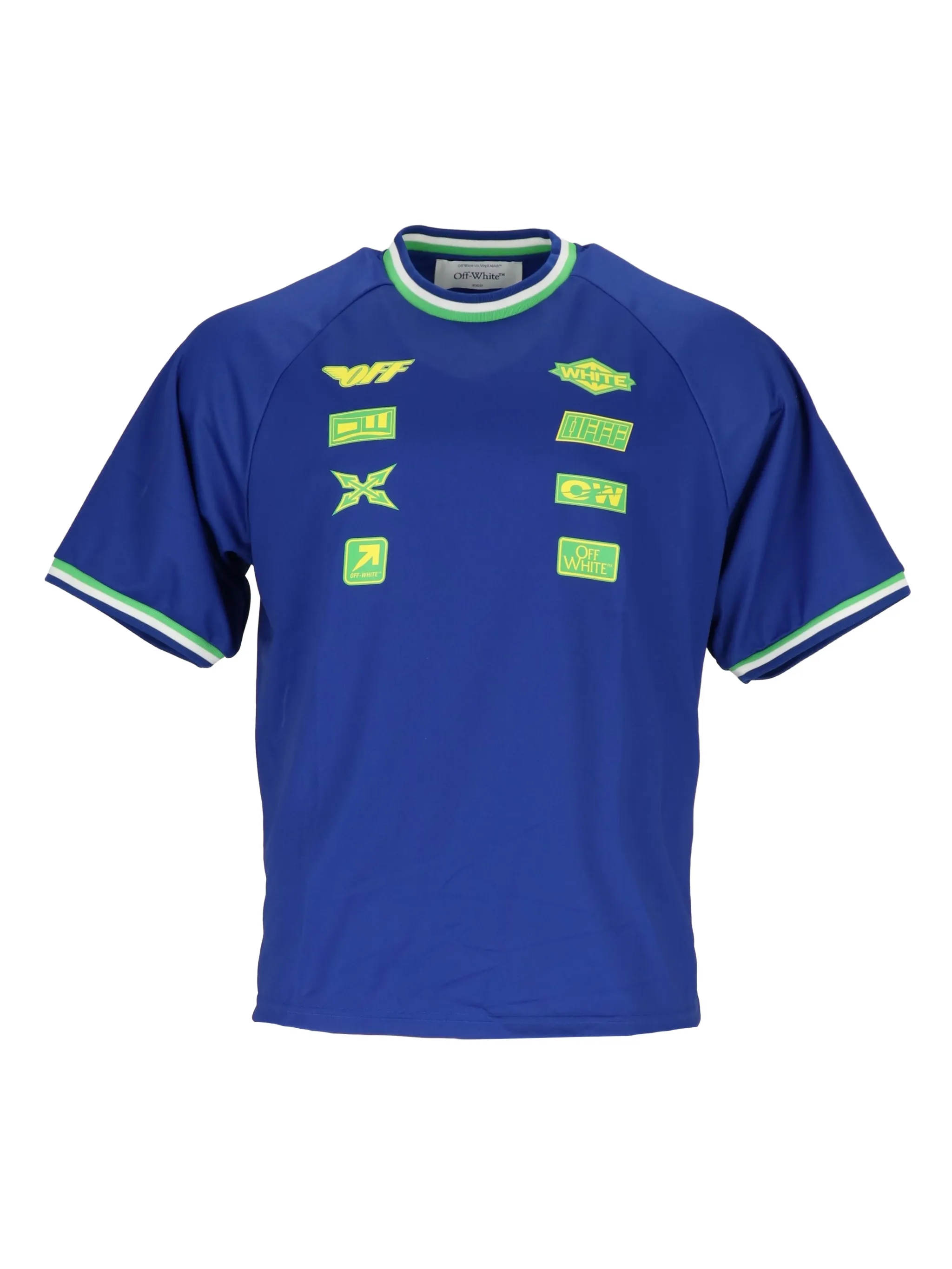 Футболка с нашивками Off-White, синий
Футболка с нашивками Off-White, синий