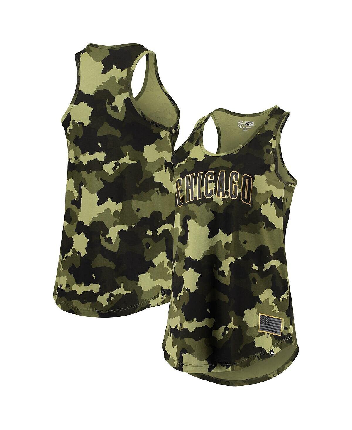 Женская зеленая майка с камуфляжной расцветкой Chicago Cubs 2022 MLB Armed Forces Day New Era, зеленый
Женская зеленая майка с камуфляжной расцветкой Chicago Cubs 2022 MLB Armed Forces Day New Era, зеленый