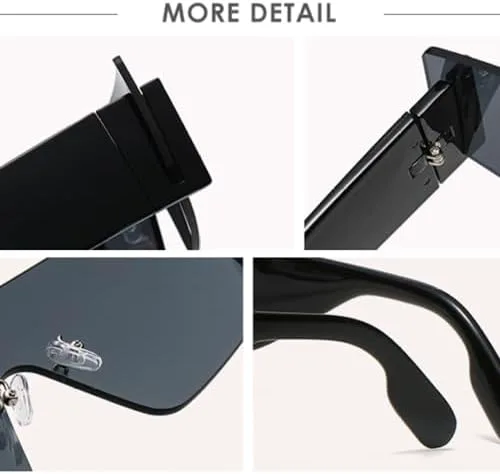 Солнцезащитные очки без оправы квадратной формы для женщин, прямоугольные солнцезащитные очки, модные женские очки коричневого цвета, цельные очки MTZJH, White
Солнцезащитные очки без оправы квадратной формы для женщин, прямоугольные солнцезащитные очки, модные женские очки коричневого цвета, цельные очки MTZJH, White