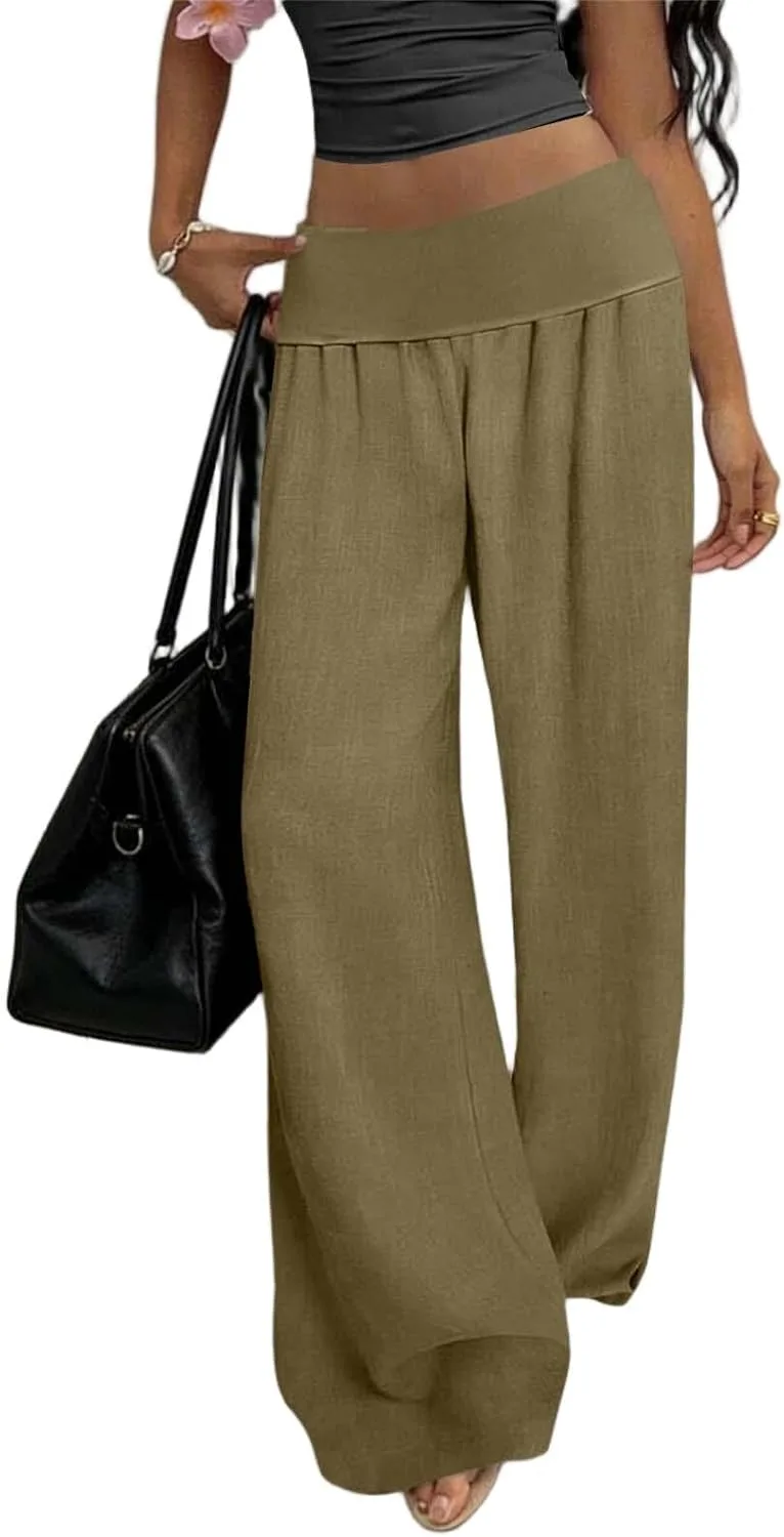 Брюки Palazzo для женщин 2026, хлопок-лен, широкие, высокая посадка
Брюки Palazzo для женщин 2026, хлопок-лен, широкие, высокая посадка