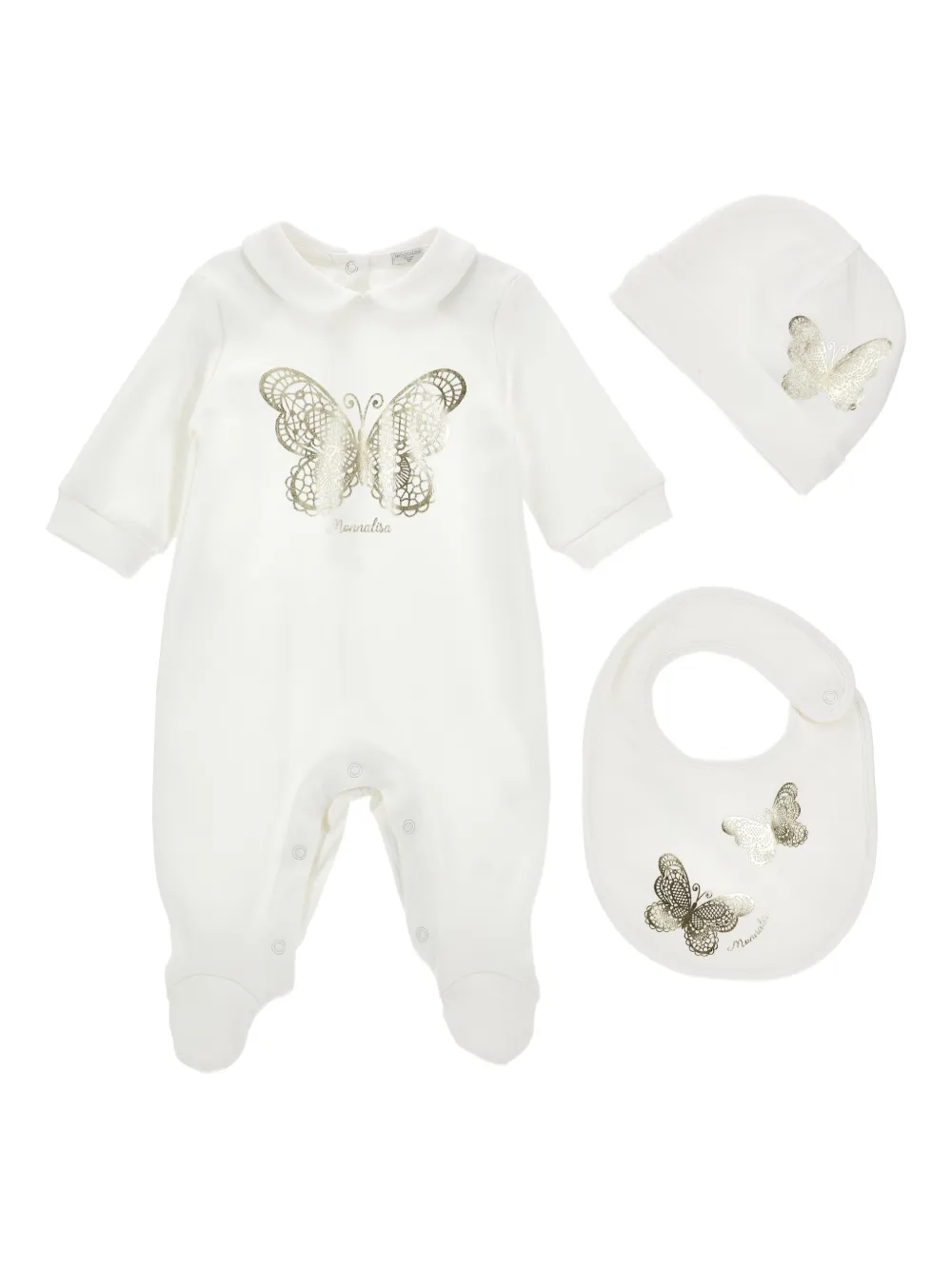 Комплект для новорожденного с принтом Monnalisa, белый
Комплект для новорожденного с принтом Monnalisa, белый