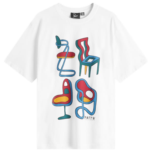 Футболка с надписью «Неразумные стулья» By Parra, белый
Футболка с надписью «Неразумные стулья» By Parra, белый