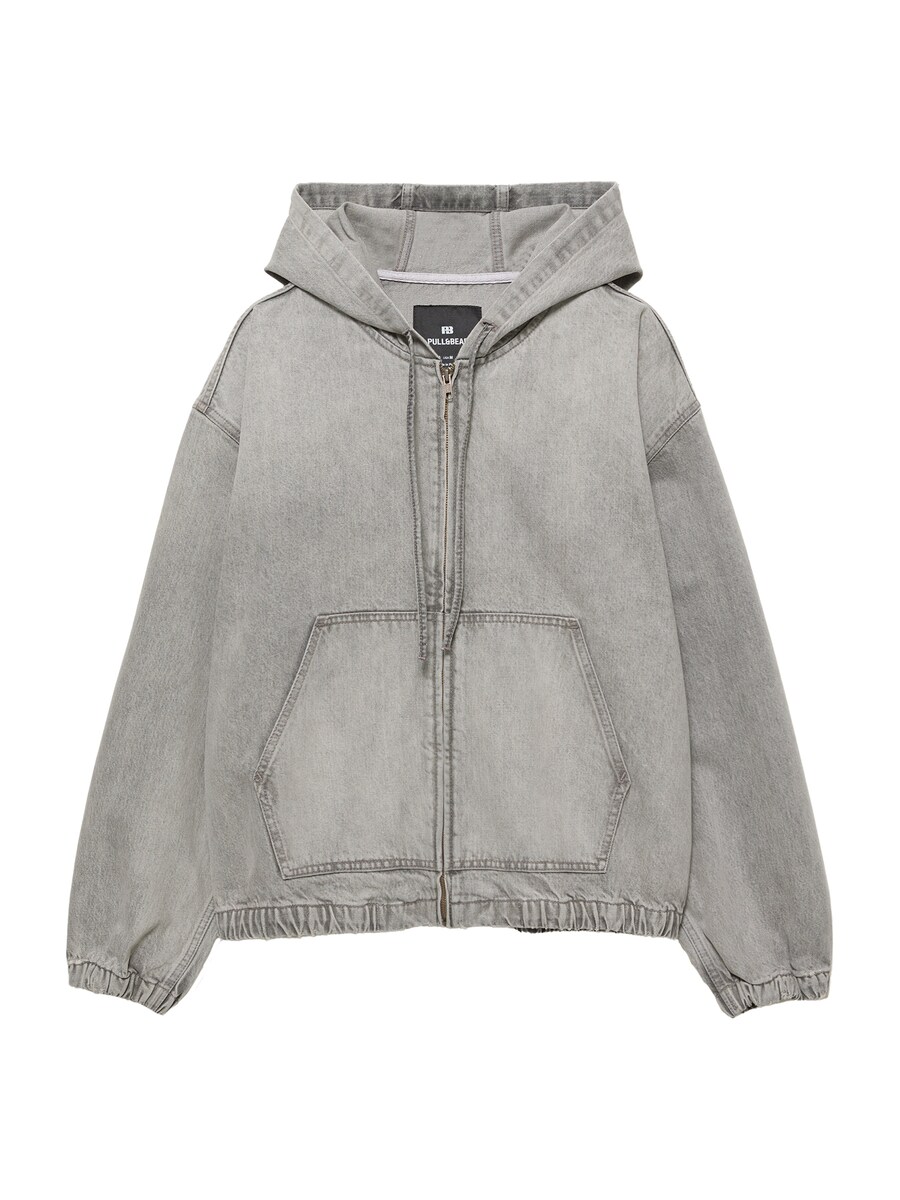 Толстовка с капюшоном на молнии Pull&Bear, Grey Denim
Толстовка с капюшоном на молнии Pull&Bear, Grey Denim