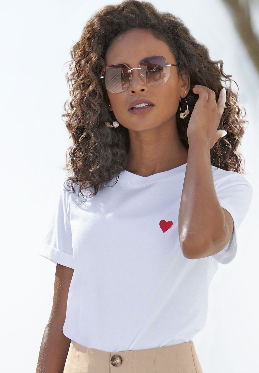 Базовая футболка LASCANA, Серый, Базовая футболка LASCANA
Базовая футболка LASCANA, Серый, Базовая футболка LASCANA