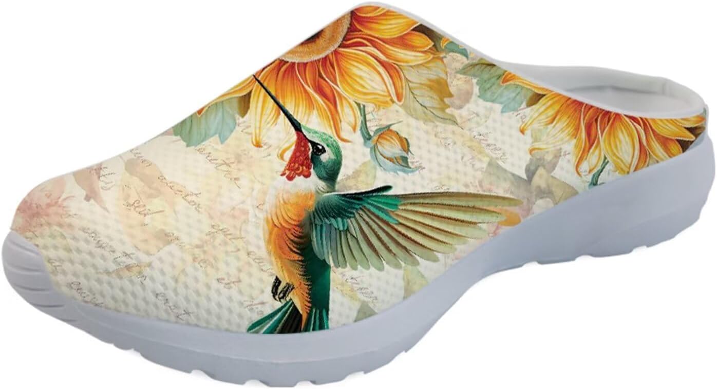GLENLCWE Унисекс сабо с принтом американского флага для мужчин и женщин, туфли-мюли, сабо на мягкой подошве, сетчатые тапочки для дома, пляжа и работы медсестрой, Hummingbird Sunflower
GLENLCWE Унисекс сабо с принтом американского флага для мужчин и женщин, туфли-мюли, сабо на мягкой подошве, сетчатые тапочки для дома, пляжа и работы медсестрой, Hummingbird Sunflower