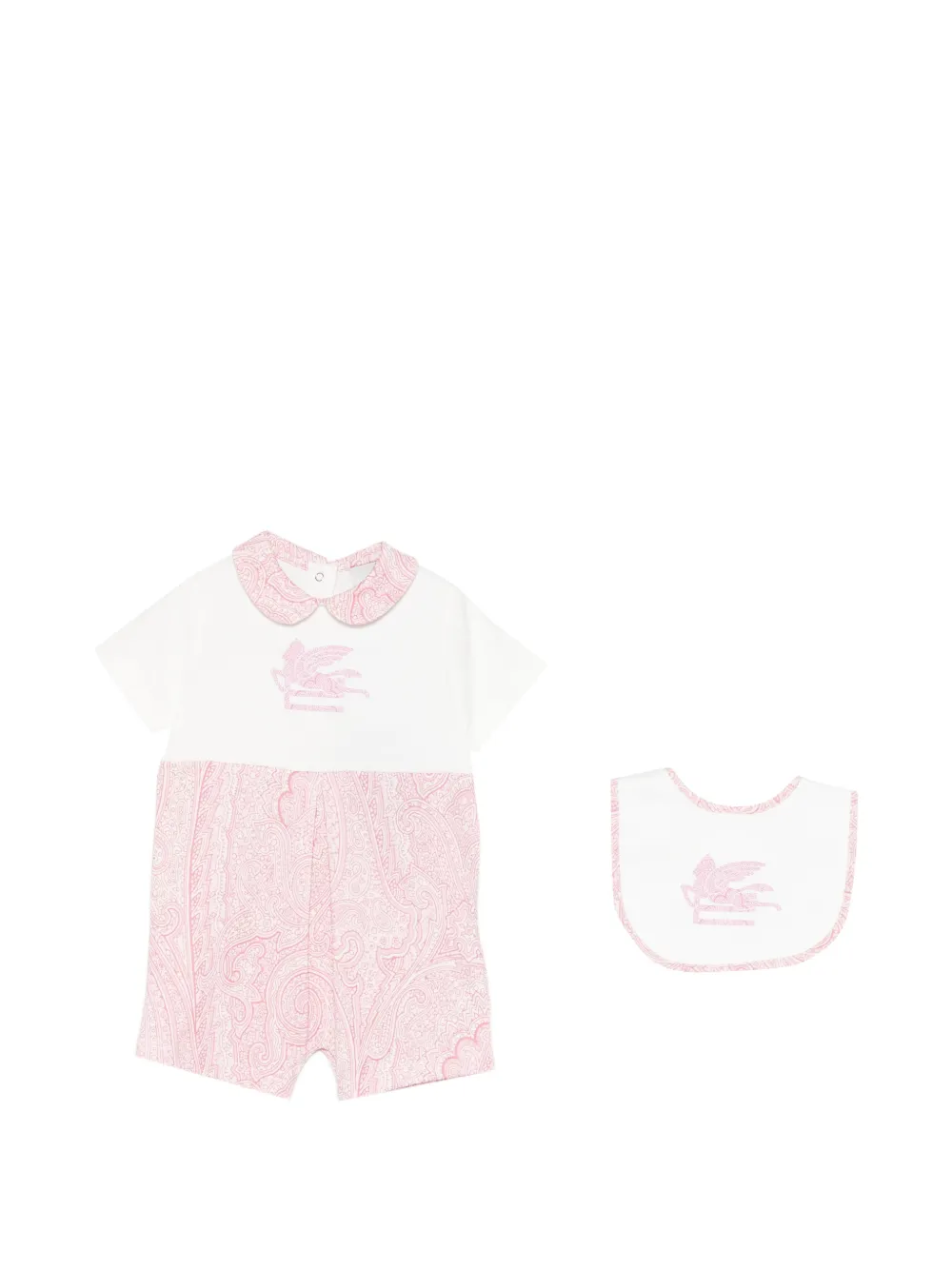 Детский комплект из двух предметов с пейсли и воротничком Etro Kids, розовый
Детский комплект из двух предметов с пейсли и воротничком Etro Kids, розовый