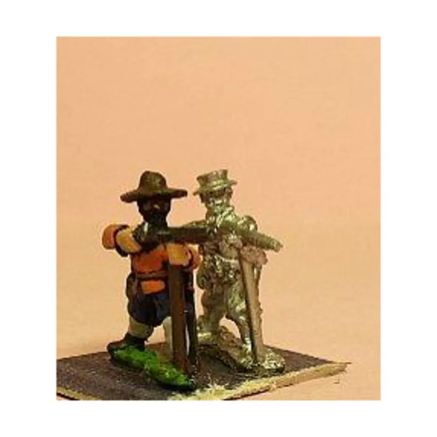 Мушкетеры в шляпах с вариантами отдыха и стрельбы, Late Medieval-Early Renaissance - Archers, Arquebusiers & Musketeers (15mm)
Мушкетеры в шляпах с вариантами отдыха и стрельбы, Late Medieval-Early Renaissance - Archers, Arquebusiers & Musketeers (15mm)