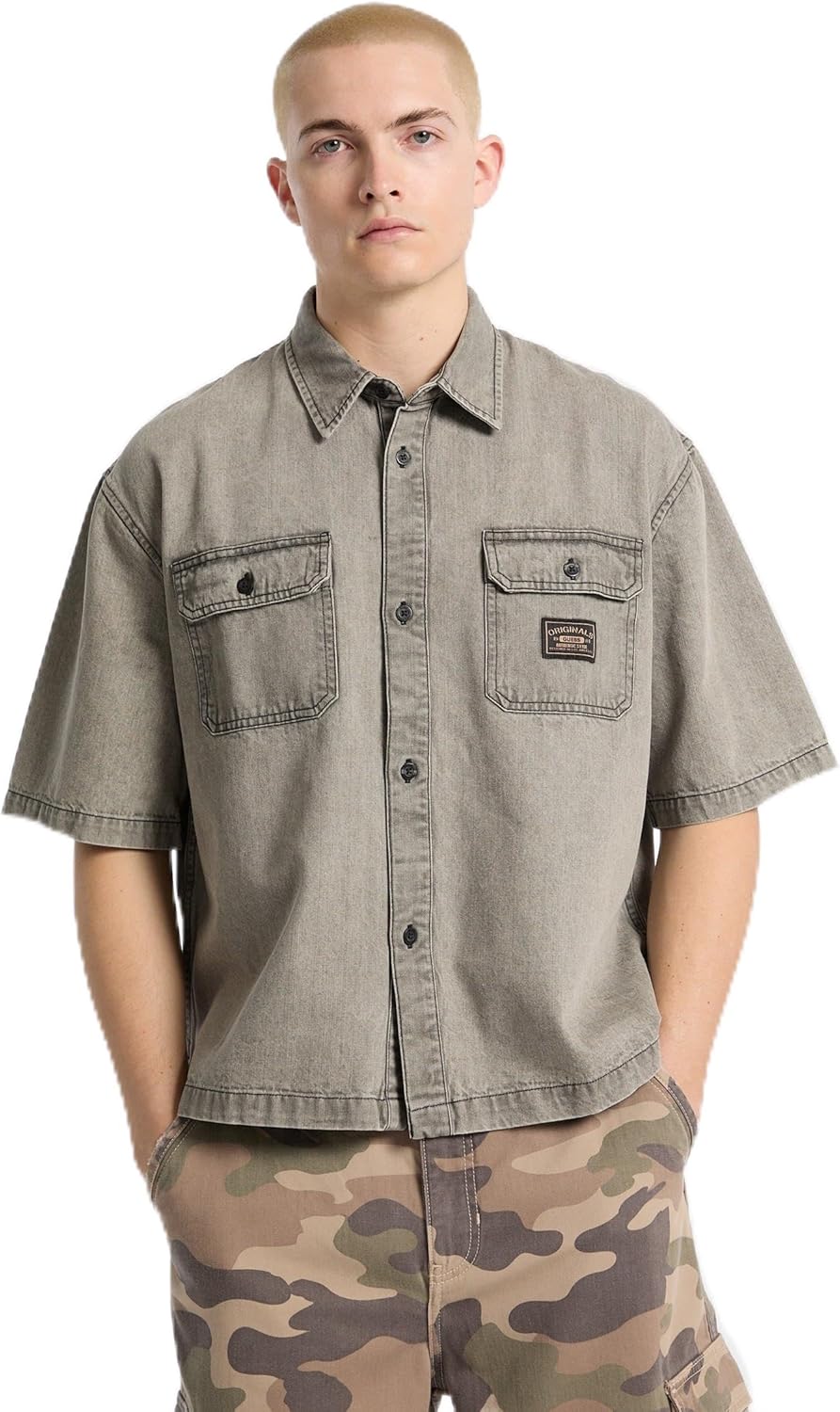 Рубашка свободного кроя из денима GUESS Originals, Go Tinted Grey Wash
Рубашка свободного кроя из денима GUESS Originals, Go Tinted Grey Wash