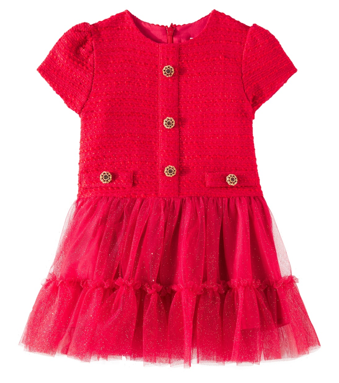Детское платье из тюля и твида Patachou, красный
Детское платье из тюля и твида Patachou, красный