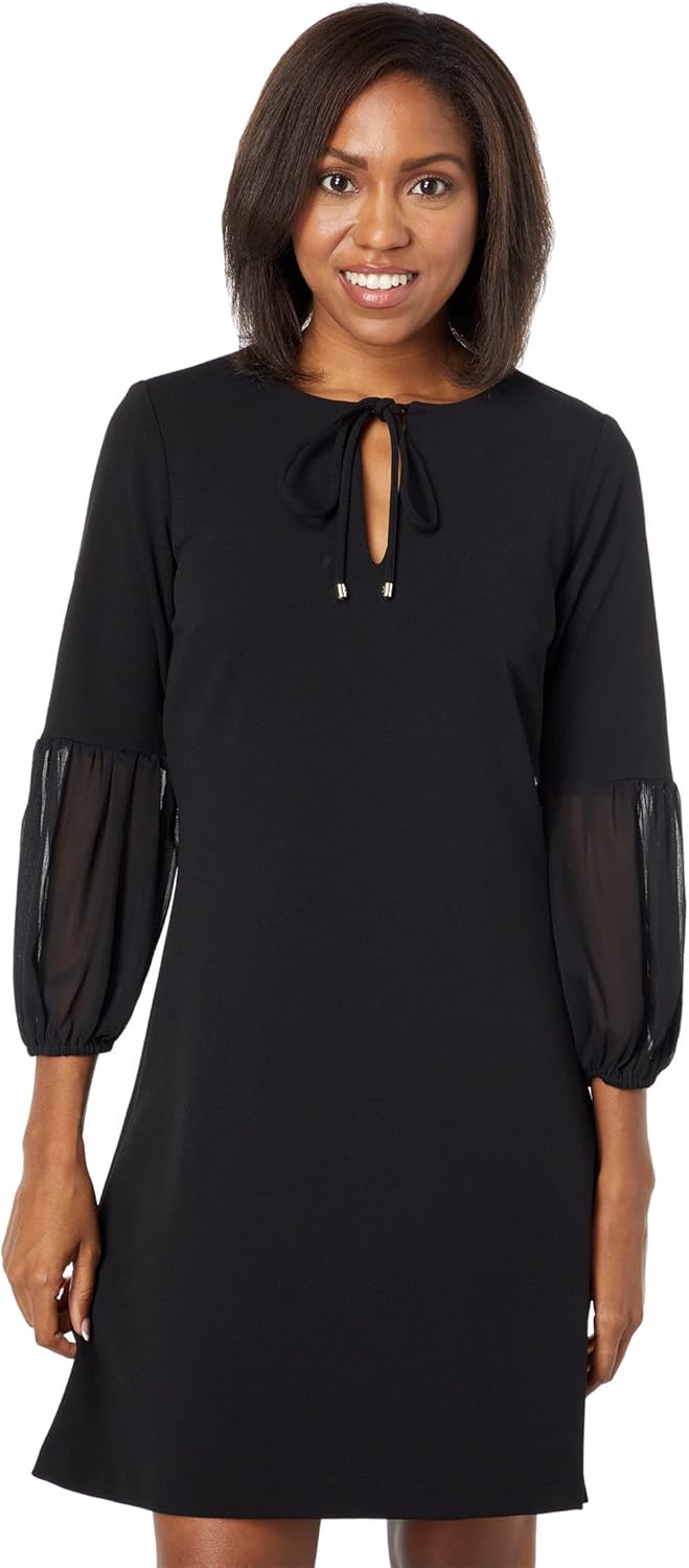 Женское платье-трапеция Tommy Hilfiger с вырезом-замочной скважиной и прозрачными рукавами, Black
Женское платье-трапеция Tommy Hilfiger с вырезом-замочной скважиной и прозрачными рукавами, Black