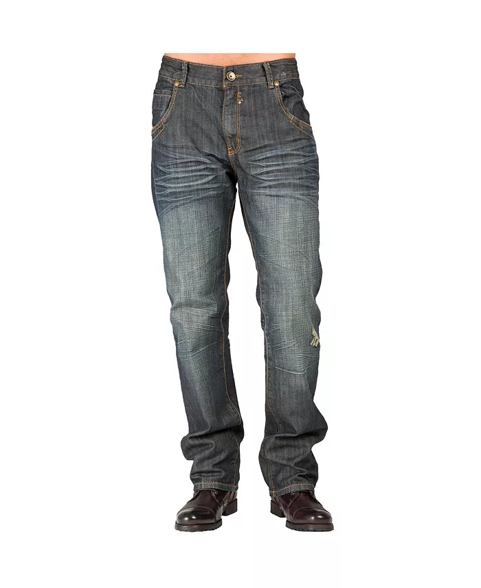 Мужские джинсы Relaxed Straight Leg в темном винтажном стиле с ручной обработкой, премиальный деним, отделка молнией и карманами Level 7, синий
Мужские джинсы Relaxed Straight Leg в темном винтажном стиле с ручной обработкой, премиальный деним, отделка молнией и карманами Level 7, синий