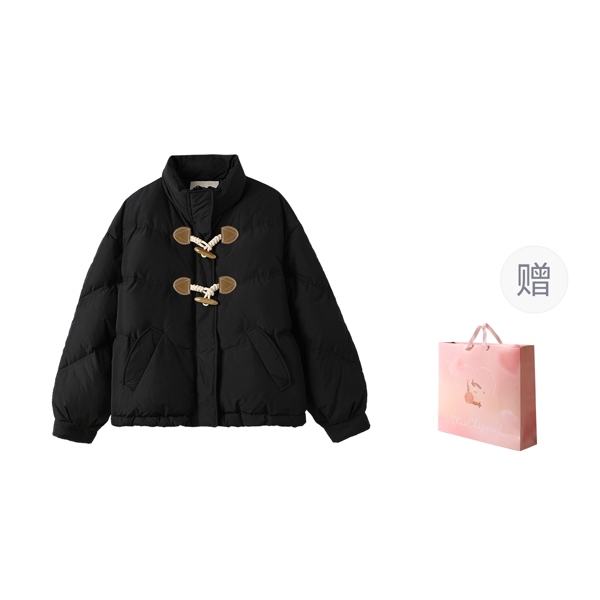 Miss Chipmunk Женская пуховая куртка, Black (Shopping Bag)
Miss Chipmunk Женская пуховая куртка, Black (Shopping Bag)