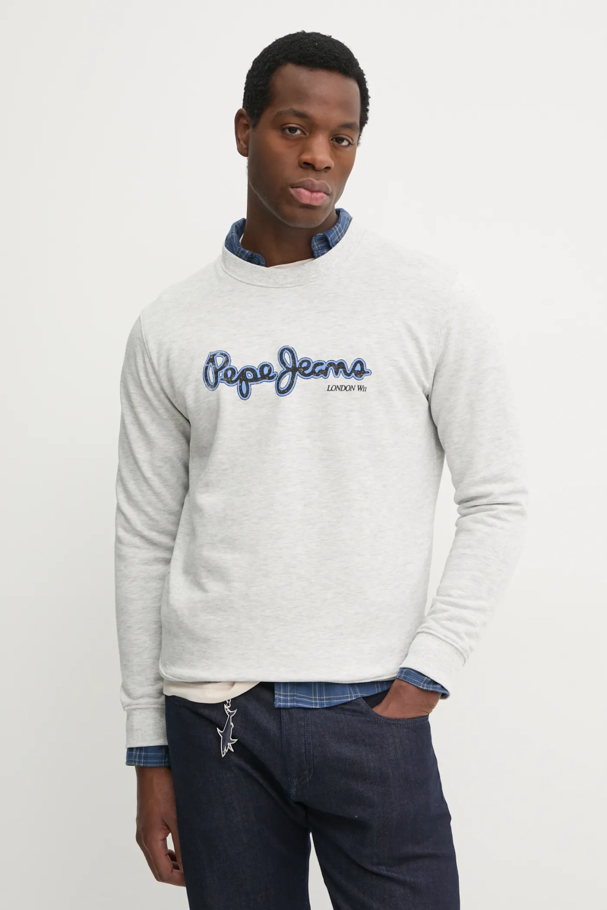 DORIAN CREW хлопковая толстовка Pepe Jeans, серый
DORIAN CREW хлопковая толстовка Pepe Jeans, серый