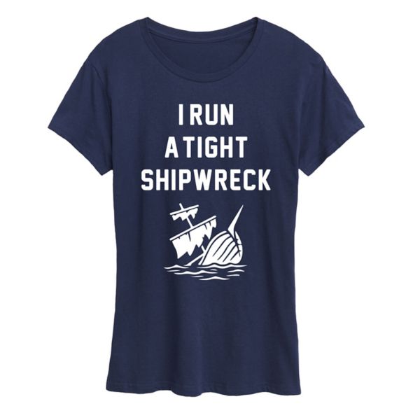 Женская обтягивающая футболка с принтом кораблекрушения Licensed Character, синий
Женская обтягивающая футболка с принтом кораблекрушения Licensed Character, синий