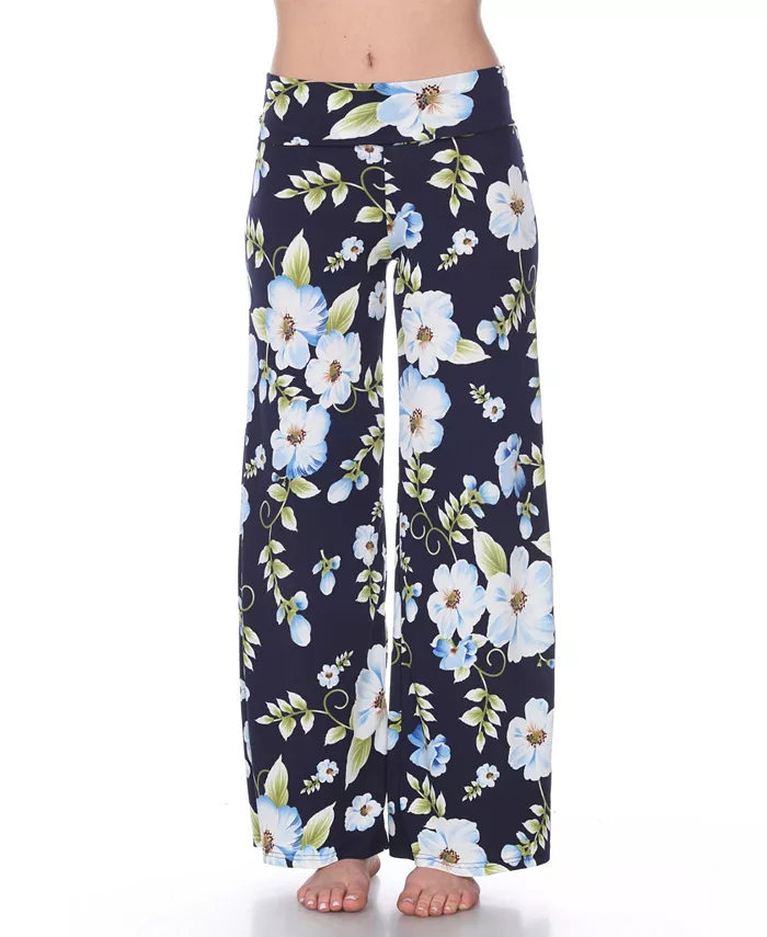 Брюки палаццо с цветочным принтом White Mark, синий
Брюки палаццо с цветочным принтом White Mark, синий