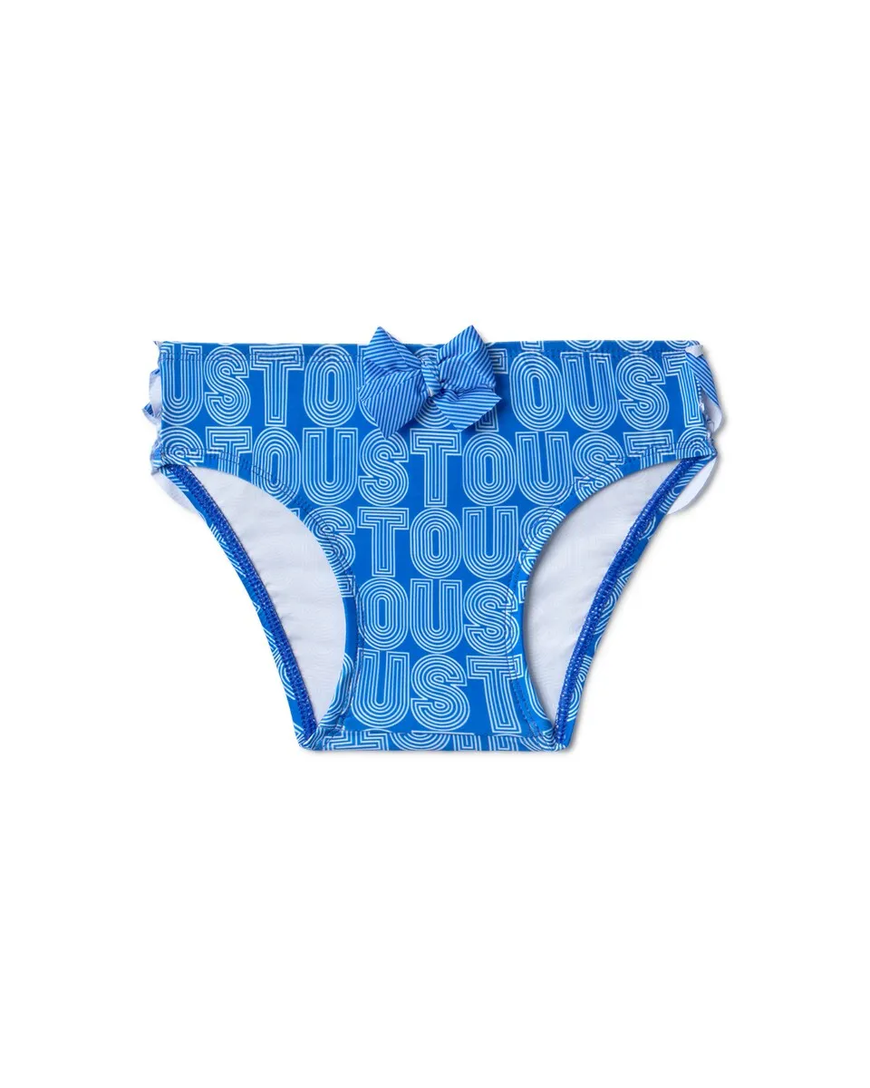 Детское бодик с кружевными воланами и линейным логотипом Tous, синий
Детское бодик с кружевными воланами и линейным логотипом Tous, синий