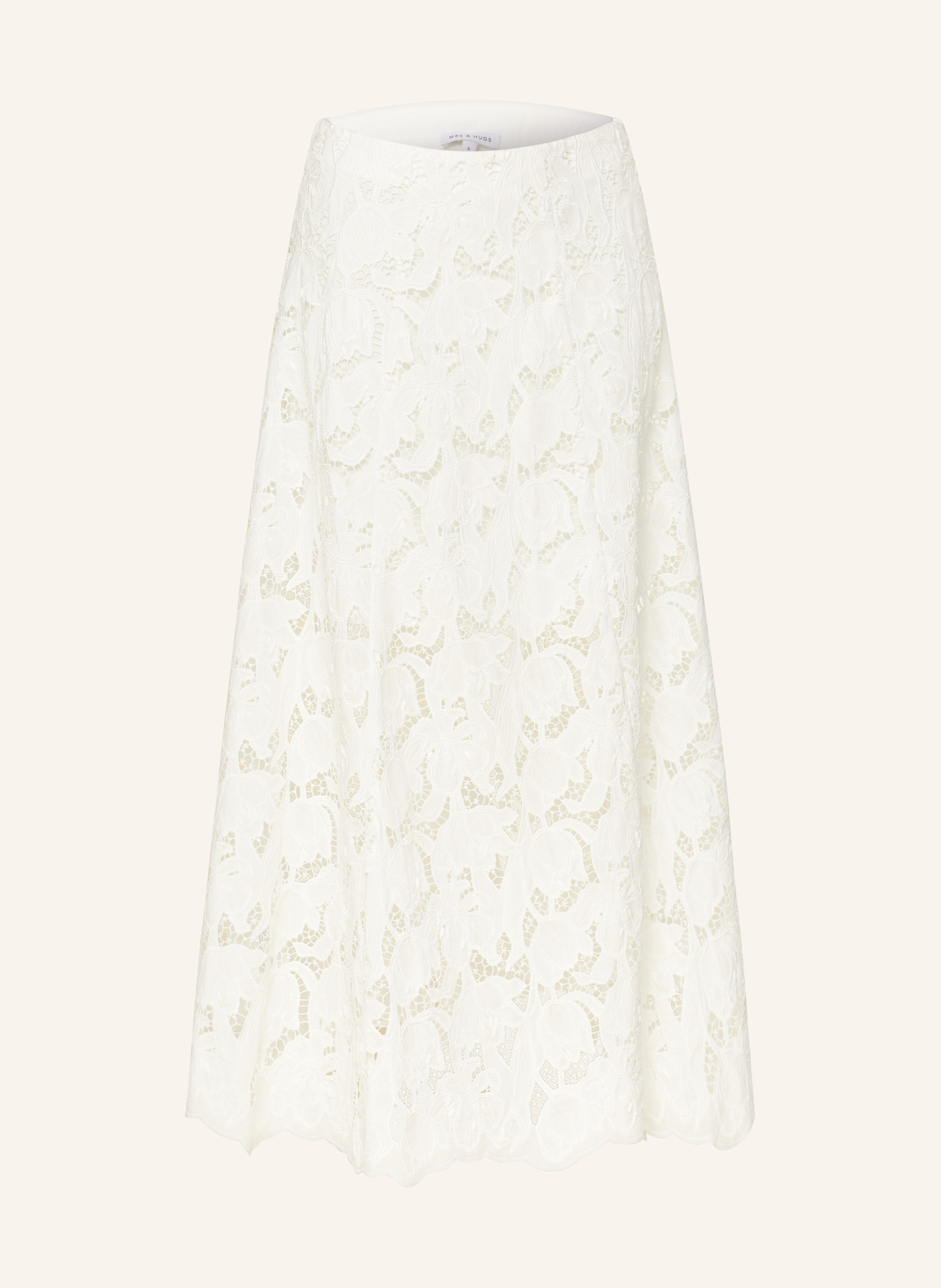 Кружевная юбка Mrs & Hugs, белый 
Кружевная юбка Mrs & Hugs, белый