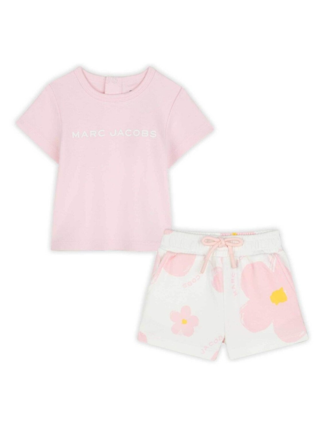 Marc Jacobs Kids комплект из футболки и шортов с цветочным принтом, розовый
Marc Jacobs Kids комплект из футболки и шортов с цветочным принтом, розовый
