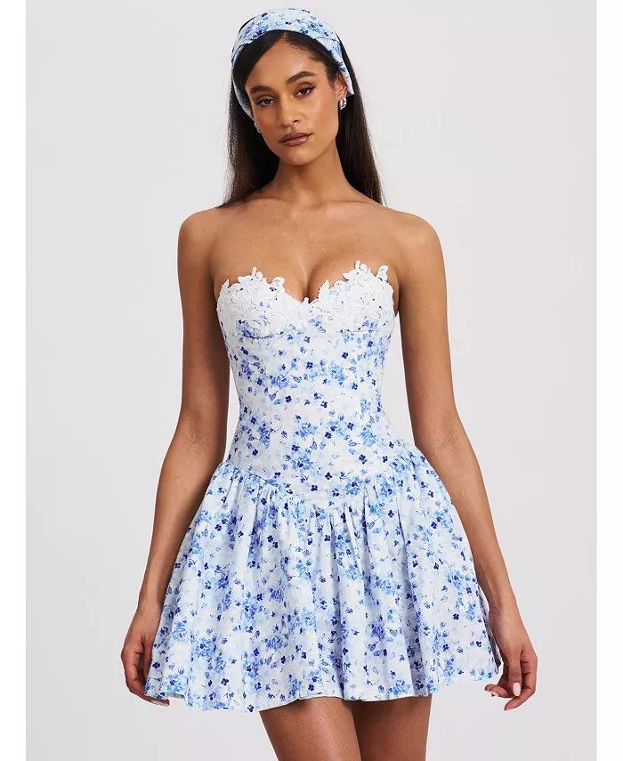 Женское мини-платье Taleah синего цвета с цветочным принтом и кружевной отделкой Miss Circle, синий
Женское мини-платье Taleah синего цвета с цветочным принтом и кружевной отделкой Miss Circle, синий