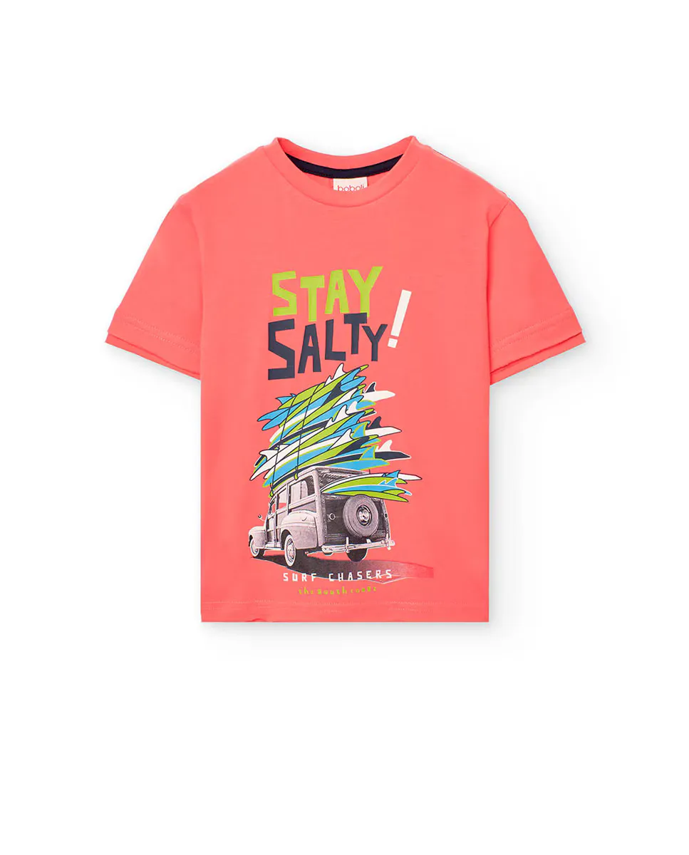 Футболка для мальчиков с короткими рукавами и круглым вырезом Boboli, красный
Футболка для мальчиков с короткими рукавами и круглым вырезом Boboli, красный