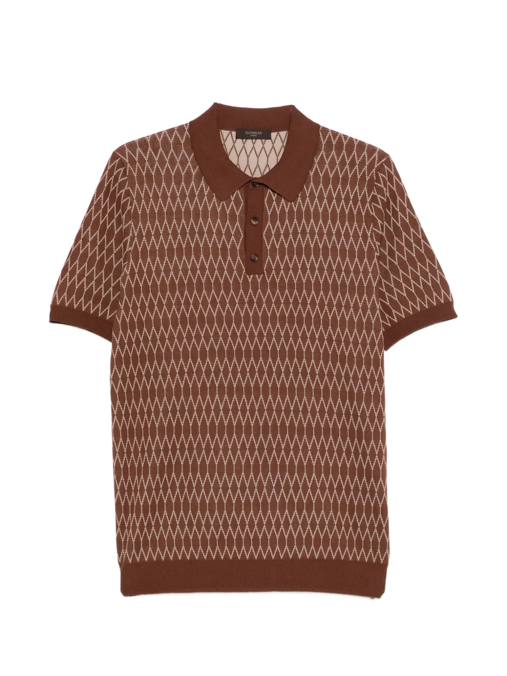 Поло с ромбовидным узором Zanone, коричневый
Поло с ромбовидным узором Zanone, коричневый