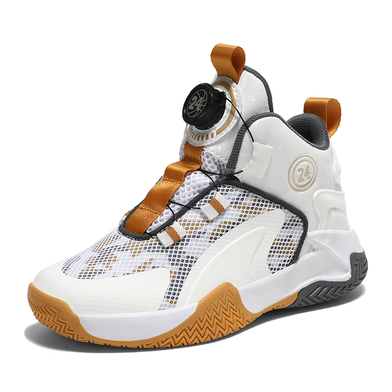 Дышащие высокие футбольные бутсы для детей IMAU, белый/золотой
Дышащие высокие футбольные бутсы для детей IMAU, белый/золотой