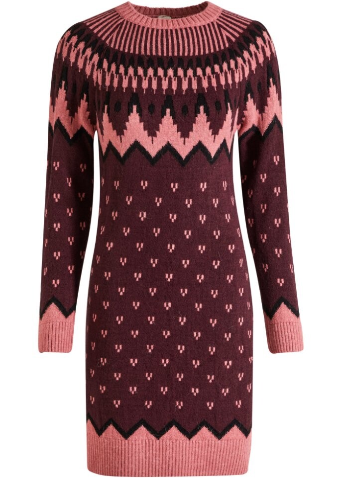 Вязаное платье норвежским узором Bodyflirt Boutique, красный
Вязаное платье норвежским узором Bodyflirt Boutique, красный