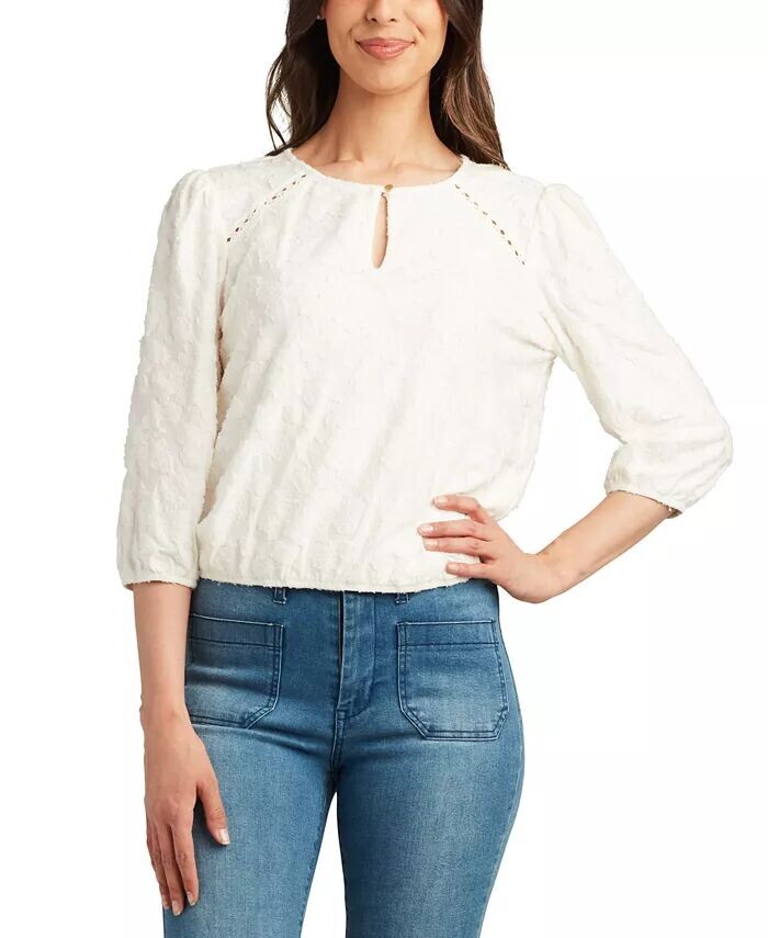 Детский топ из флокированного жаккарда с объемными рукавами и каплевидным вырезом Bcx, слоновая кость/кремовый
Детский топ из флокированного жаккарда с объемными рукавами и каплевидным вырезом Bcx, слоновая кость/кремовый