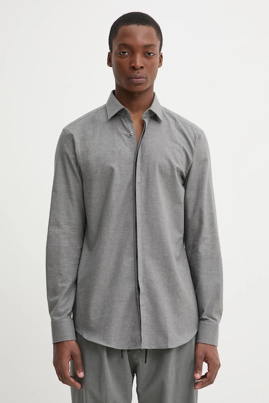 Хлопковая рубашка Hugo, серый
Хлопковая рубашка Hugo, серый