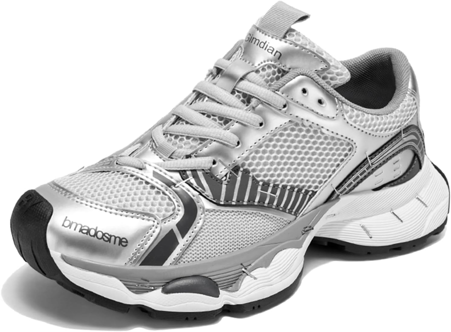Мужские модные дышащие сетчатые кроссовки на массивной платформе со шнуровкой, повседневные, в стиле ретро, с нескользящим круглым носком, для ходьбы, вождения, тенниса Netehadi, серебро
Мужские модные дышащие сетчатые кроссовки на массивной платформе со шнуровкой, повседневные, в стиле ретро, с нескользящим круглым носком, для ходьбы, вождения, тенниса Netehadi, серебро